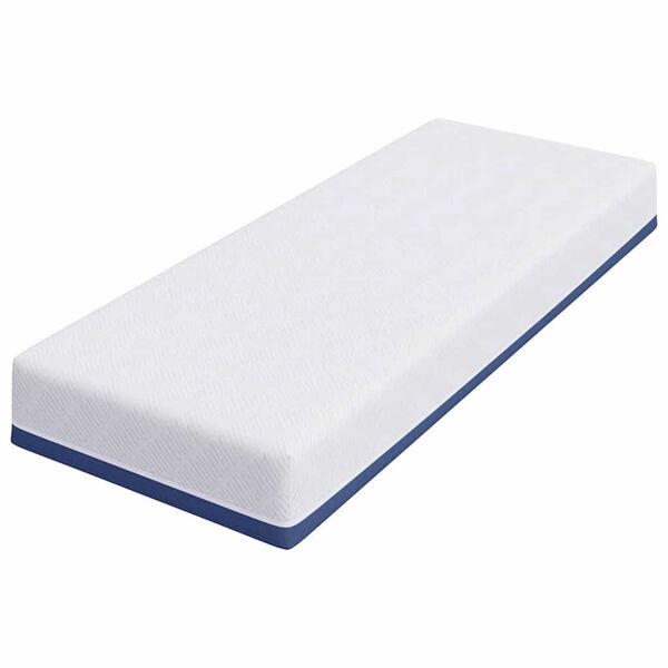 vidaXL Mattress White and Blue 70 x 200 cm Gel-Infused Foam
