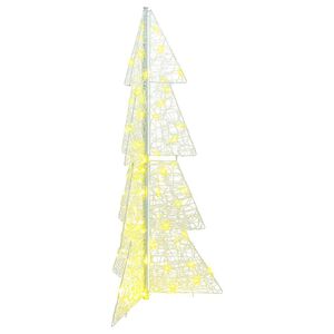 vidaXL Christmas Tree with 100 LEDs Warm White 120 cm Acrylic