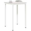 vidaXL Bar Table White 70 x 70 x 105 cm Solid Pine Wood