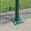 vidaXL Fence Post Green 10 x 0.8 m (25 x 25 mm mesh) Steel and PVC