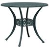 vidaXL Garden Table Green &Oslash;90x75 cm Cast Aluminium