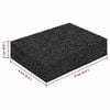 vidaXL Rubber Pad 25 pcs Black 9 x 6 x 2 cm Rubber