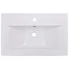 vidaXL Sink Cabinet with Built-in Basin White Engineered Wood