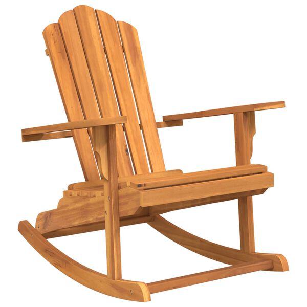 vidaXL Garden Adirondack Rocking Chair Solid Wood Teak