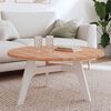 vidaXL Table Top &Oslash;90x2.5 cm Round Solid Wood Beech