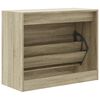 vidaXL Shoe Cabinet Sonoma Oak 80x34x63 cm Engineered Wood