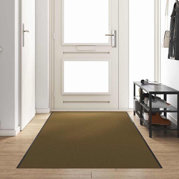 vidaXL Doormat Other Brown and Black 120 x 350 cm Polyamide and PVC