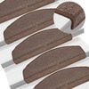 vidaXL Stair mats 10 pcs 65 x 24 x 4 cm Non-Slip Coffee Brown