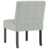 vidaXL Slipper Chair Light Grey Velvet