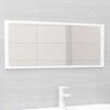 vidaXL Bathroom Furniture Set High Gloss White Engineered Wood