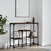 vidaXL Console Table Smoked Oak 89.5x28x76 cm Engineered Wood