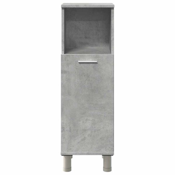 vidaXL Bathroom Cabinet Concrete Grey 30x30x95 cm Engineered Wood