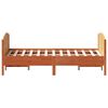 vidaXL Bed Frame without Mattress Wax Brown 140x200 cm Solid Wood Pine