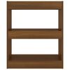 vidaXL Book Cabinet/Room Divider Brown Oak 60x30x72 cm