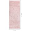vidaXL Soft Pile Rug Anti-slip 67x180 cm Pink
