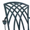 vidaXL Garden Table Set 3 pcs Green Cast Aluminium