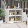 vidaXL Kitchen Cabinet Warm White 106 x 55 x 92 cm Solid Pine Wood