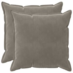 vidaXL Cushion with Pillow HOUTEN 2 pcs Light Grey Velvet