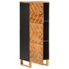 vidaXL Highboard Brown and Black 40x33.5x110 cm Solid Wood Mango