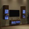 vidaXL TV Wall Units 8 pcs Artisan Oak Engineered Wood