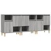 vidaXL Sideboards 3 pcs Grey Sonoma 60x35x70 cm Engineered Wood