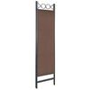 vidaXL 4-Panel Room Divider Brown 160x180 cm