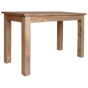 vidaXL Dining Table Solid Mahogany Wood 120x60x77 cm