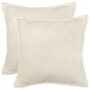 vidaXL Cushion Cover 2 pcs HOUTEN Cream 35 x 35 cm Boucl&eacute;