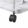 vidaXL Storage Trolley 2-Tier Transparent 37x28x43.5 cm Acrylic