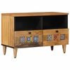 vidaXL TV Cabinet Natural 70 x 33 x 46 cm Solid Mango Wood
