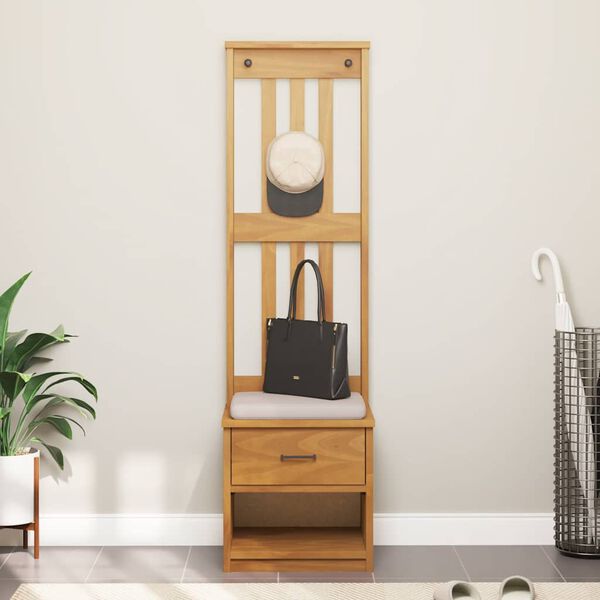 vidaXL Hall Tree SANDNES 45x40x159.5 cm Solid Wood Pine