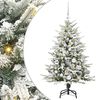 vidaXL Artificial Pre-lit Christmas Tree with Ball Set Green 120 cm