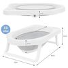 Bathroom Solutions Foldable Baby Bathtub White and Grey