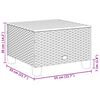 vidaXL Garden Table Grey 55x55x36 cm Poly Rattan Acacia Wood
