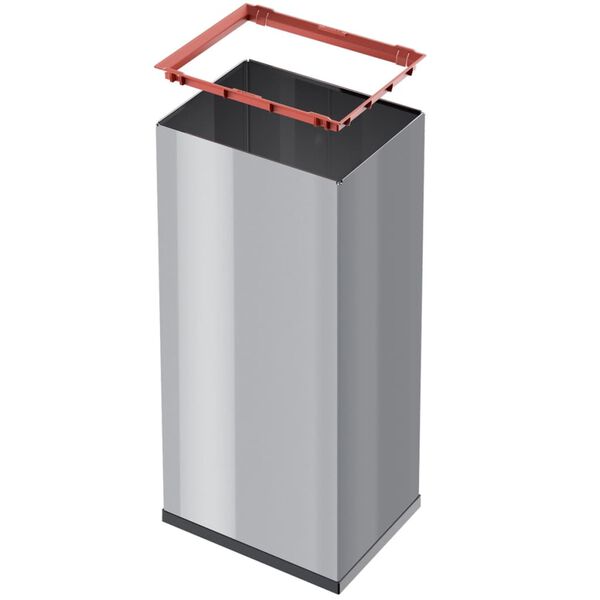 Hailo Waste Bin Big-Box Swing Size XL 52 L Silver 0860-221