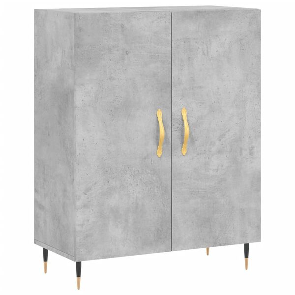 vidaXL Sideboard Concrete Grey 69.5x34x90 cm Engineered Wood