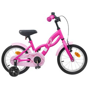 vidaXL Kids Bike 12'' for 2-4 Years Old Dark Pink