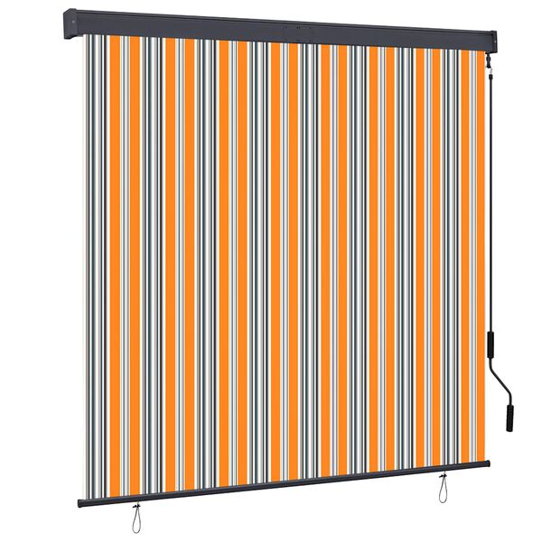 vidaXL Outdoor Roller Blind 160x250 cm Yellow and Blue