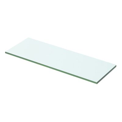 vidaXL Shelves 2 pcs Panel Glass Clear 50x12 cm