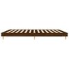 vidaXL Bed Frame without Mattress Brown Oak 200x200 cm Engineered Wood