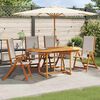 vidaXL Folding Garden Chairs 4 pcs Solid Wood Acacia and Textilene