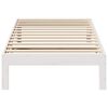 vidaXL Bed Frame without Mattress White 80x200 cm Solid Wood Pine