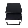 HSM Collection 2 Piece Coffee Table Set Square Black