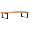 vidaXL Basin Shelf | Light brown, Black | Solid oak wood | Large
