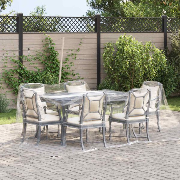 vidaXL Tarpuline Transparent 3 x 4 m PVC