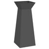 vidaXL Pillar Planter 2 pcs Black 40 x 40 x 100 cm