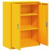 vidaXL Storage Cabinet Mustard Yellow 80 x 40 x 105 cm Steel