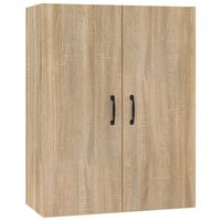 vidaXL Hanging Cabinet Sonoma Oak 69,5x34x90 cm Engineered Wood