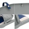 vidaXL 4 Piece Foldable Boat Seat Set Blue and White 48x51x41 cm