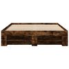 vidaXL Bed Frame without Mattress Smoked Oak 140x190 cm Engineered Wood